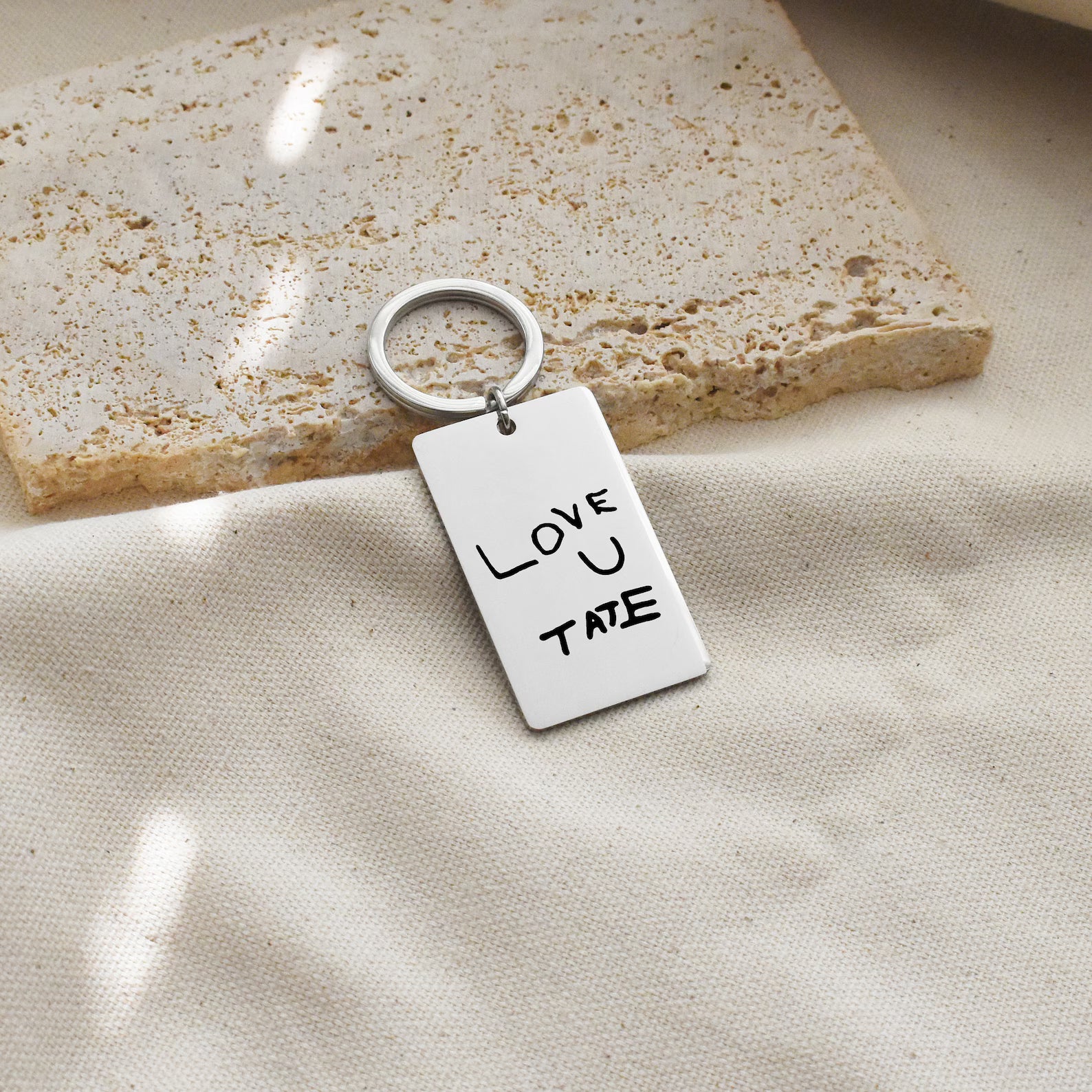 Custom Handwriting Keychain - Memorial Gift