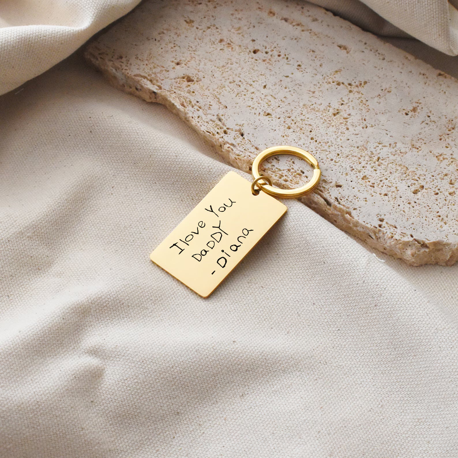 Custom Handwriting Keychain - Memorial Gift