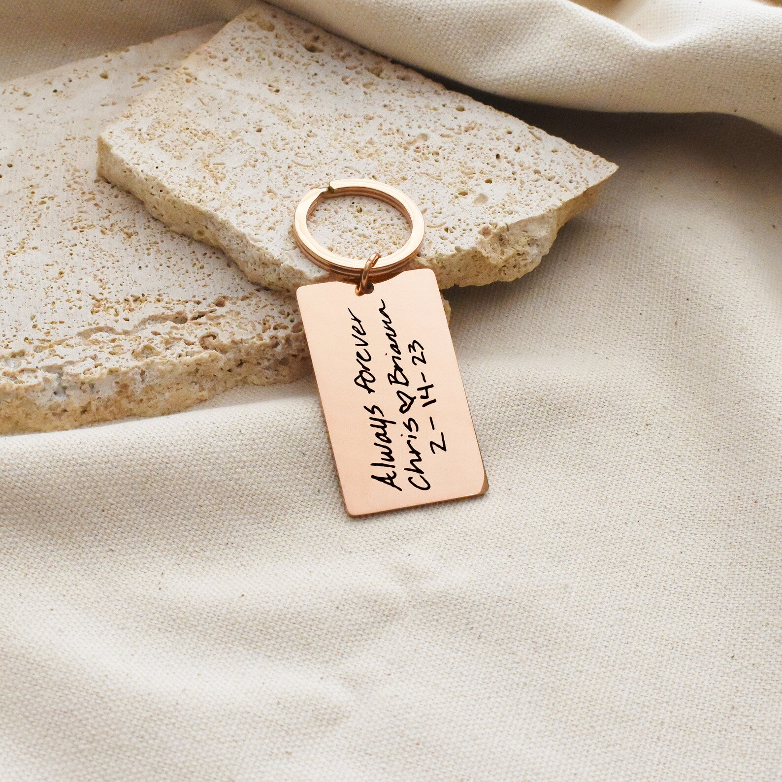 Custom Handwriting Keychain - Memorial Gift
