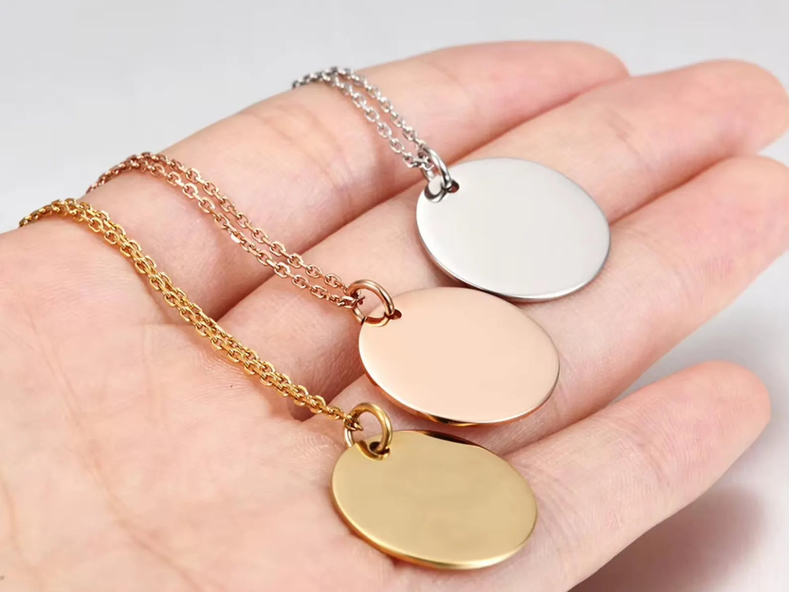 Fingerprint Name Necklace – A Custom Engraved Keepsake of Love - Round Shape Pendant