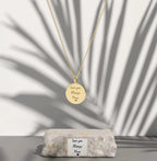 Custom Handwriting Necklace - Round Shape Pendant