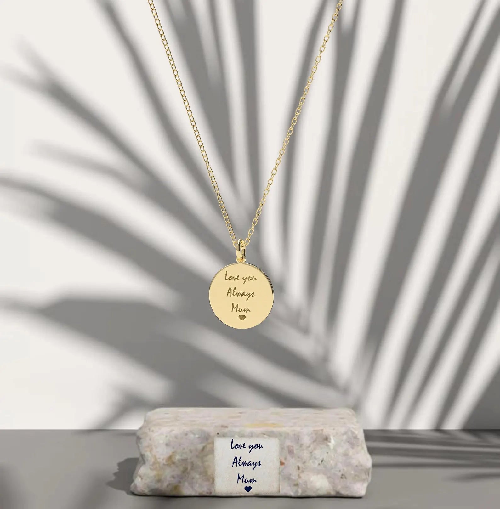 Custom Handwriting Necklace | A Timeless Keepsake Made Just for You | Round Shape Pendant