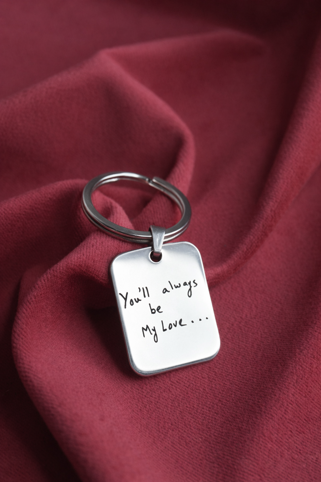 Custom Handwriting Keychain - Memorial Gift