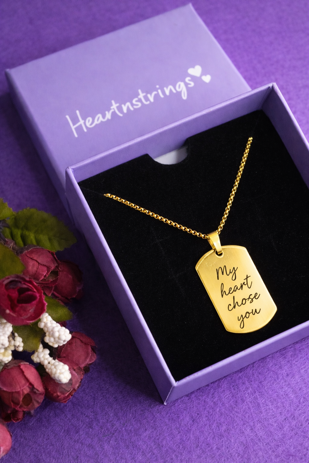 Custom Handwriting Necklace - Rectangle Shape Pendant