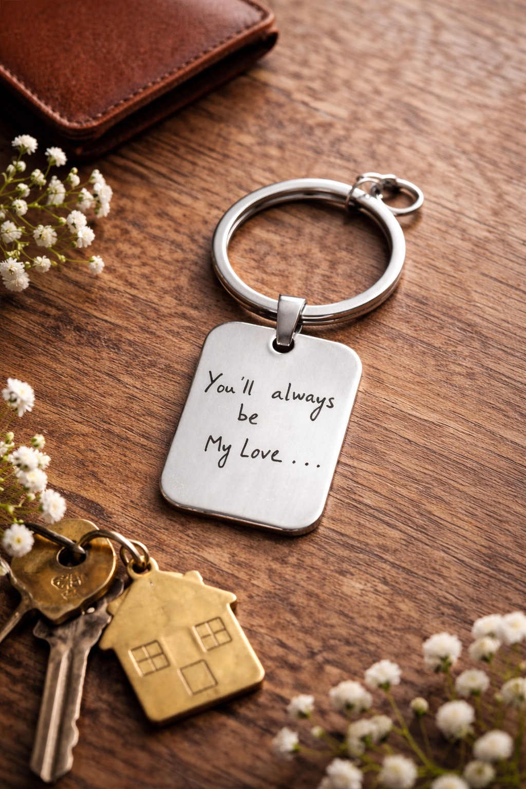 Custom Handwriting Keychain - Memorial Gift