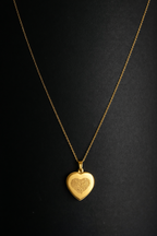 Fingerprint Name Necklace – A Custom Engraved Keepsake of Love - Heart Shape Pendant